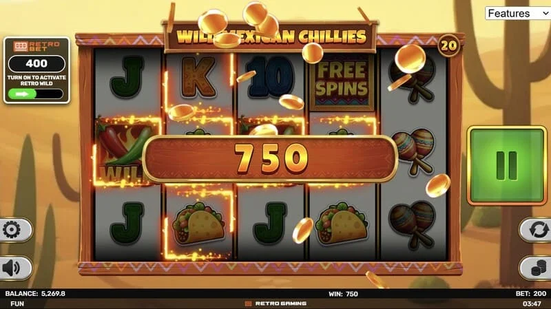 Wild Mexican Chillies - Basis game, payline